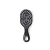 Mini peine esponjoso portátil de caña alta, peine pequeño de plástico, amuleto para bolso de mujer, peine hueco