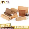 Soporte de Calendario de Madera Maciza, Soporte de Pinza para Notas de Madera de Haya, Soporte de Tarjeta Postal/Tarjeta para Escritorio de Oficina, Soporte de Madera Acrílica