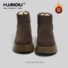 Botas de Nieve Universales para Mujer 2025 Zapatos de Algodón Invierno Nuevo Estilo Forradas de Felpa Cálidas y Versátiles de Moda Cabeza de Mango Zapatos de Algodón Birkenstock