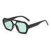 Gafas de sol irregulares de doble haz, nuevas gafas transfronterizas europeas y americanas, gafas de sol con protección solar para sesiones de fotos callejeras que combinan con todo en Internet.