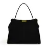 Moda retro europea y americana, nuevo bolso de mano esmerilado, bolso tote ligero de gran capacidad, bolso de hombro y cruzado para mujer