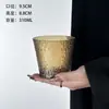 Caneca Grande para Bebidas Frias e Quentes Cor Café Escuro Retro Japonês Listrada Simples Martelada Alto Valor Luxo Leve Caneca de Café