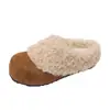 Zapatos sin cordones 2026, forrados de felpa, cálidos y cómodos, zapatos de algodón lindos y peculiares, zapatos peludos estilo retro Birkenstock, colección de invierno para mujer