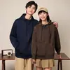 Sudaderas personalizadas de otoño e invierno, camisetas publicitarias, uniformes de trabajo, uniformes de equipo, impresión de logotipos, sudaderas con capucha de manga larga de corte holgado