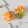 Flores Artificiales Cabezas de Flor de Osmanthus, Jazmín de Floración Nocturna, Corona de Flores para Pasador de Pelo DIY, Accesorios de Caja de Regalo de Material DIY de Alta Gama, Flores Falsas