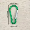 No con forma de calabaza. 5 Llaveros Multicolor, Clip para Botella de Agua, Clip para Mochila, Mosquetón Portátil de Aleación de Aluminio de Liberación Rápida