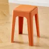 Taburete de Maquillaje Estilo Crema Simple para Dormitorio Moderno Simple Hogareño Taburete Engrosado Silla de Plástico de Lujo Ligero Gama Alta