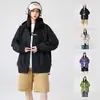 Chaqueta funcional holgada de talla grande disponible en varios colores, ligera y duradera, adecuada para el trayecto diario, viajes y uso casual