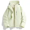 Jaqueta Camuflada Três em Um Feminina Conjunto de Duas Peças com Lã Removível Masculina Roupas de Montanhismo Corta-Vento Impermeável para Exterior Jaqueta de Trabalho