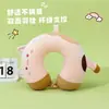 Almohada de Espuma Viscoelástica en Forma de U de Dibujos Animados de Panda Almohada de Viaje Almohada Portátil Almohada para el Cuello Cervical Almohada para la Siesta de Estudiantes Almohada de Dibujos Animados en Forma de U