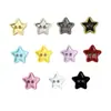 Botões Mini Estrela de Cinco Pontas 9mm Botões de Dois Furos Coloridos Estrela Botões para Roupas de Bebê Acessórios para Bonecas BJD