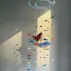 Estilo Igual ao Livro Vermelho Bastão Torcido Sino de Vento Peixe do Oceano Pacote de Material para Pendurar no Ar Presente Artesanal DIY para Melhores Amigas e Amigos