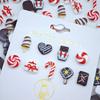 Decoraciones Mixtas Transfronterizas para Uñas de Navidad Árbol de Navidad Muñeco de Nieve Calcetines Decoración de Uñas Accesorios Hechos a Mano DIY
