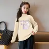 Y2372# ropa infantil para niños y niñas de cuhk Joker camiseta de manga larga ropa infantil abrigo de otoño de terciopelo Joker camiseta moda