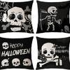 Capa de Almofada Halloween Novo Produto Transfronteiriço Capa de Almofada Engraçada Festa de Halloween Amazon Capa de Almofada Decorativa para Sofá