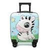 Venta al por mayor del fabricante Equipaje Infantil Maleta Linda de Dibujos Animados 18 pulgadas 20 pulgadas Ruedas Universales Candado de Combinación Caja de Regalo