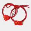 Mini pasador de horquilla rojo de cinco estrellas chino al por mayor Día Nacional Pasador de horquilla con goteo de aceite de bandera nacional Cuerda para el cabello de amor Accesorios para el cabello creativos