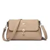 Bolsas de mano para mujer 2026 nuevo modelo popular, bolso de hombro de cuero suave, bolso cruzado versátil para mujer, sensación de alta gama, venta al por mayor transfronteriza