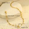 Pulsera Colgante Trébol de Cuatro Hojas de Acero Inoxidable y Piedra Natural Lapislázuli de Lujo Ligero de Alta Gama Europeo y Americano Joyería de Acero de Titanio para Mujer