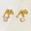 Set de Accesorios Crystal Plata Brillante de Alto Color DIY Colgante de Perlas Zirconio Mango Estrella Corazón Pulsera de Perlas Copo de Nieve Mariposa