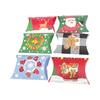 Caja de almohada navideña grande, 24 piezas, calendario de adviento de Año Nuevo, embalaje de regalo para fiesta, caja de cartón simple y pequeña en stock