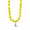 N13209 Colar Colorido de Contas Novo para Primavera e Verão, Estilo Fashion Exquisito e Simples, Corrente de Clavícula Versátil de Nicho