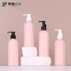 Em Estoque Rosa 260ml Frasco de Óleo Demaquilante Plástico PET Frasco com Bomba para Loção Frasco para Óleo Essencial Materiais de Embalagem Cosmética Atacado