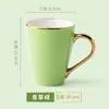 Estilo europeu pequena caneca de luxo galvanizada presente Phnom Penh café chá da tarde cerâmica menina copo de água potável masculino