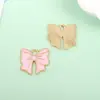 Acessórios de Joias DIY Estilo Coreano Liga Metal com Esmalte Pingente de Gotejamento Pulseira Laço Broche para Roupas Brincos Pingente Chaveiro Pingente