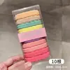 Faixa de cabelo colorida para crianças não machuca o cabelo corda para rabo de cavalo alto corda de amarrar meninas elástico de borracha alta durável para menina pequena
