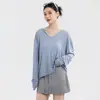 Camisa Casual de Alta Gama para Mujer, Fina, de Manga Larga, con Capucha, Corte Holgado, para Primavera y Verano, Fitness, Lyocell, para Aire Acondicionado
