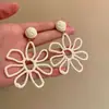 Pendientes de Flor de Margarita de Verano para Mujer, Pendientes de Diseño Nicho, Pendientes Exagerados para Fotos, Pendientes Estilo Vacaciones en la Costa