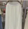 Falda de Gasa Color Albaricoque Estilo Romántico Francés de Hadas para Principios de Primavera 2026 Falda Sirena para Figuras Petite con Efecto Adelgazante Fruncido Media Falda