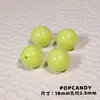 Cuentas Redondas de Acrílico de 18 mm para Manualidades DIY, Cuentas Sueltas para Accesorios de Cadena para Teléfono Móvil, Cadena para Bolso, Joyería, Colgantes, Decoración con Cuentas, Exportación
