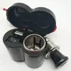 Direto da fábrica isqueiro à prova d'água para motocicleta carregador de celular para carro chicote elétrico com interruptor pequeno ponta de cigarro H