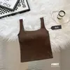 Camiseta sin mangas de tirantes para mujer Verano 2026 Nuevo Estilo Ajuste Delgado con Almohadillas en el Pecho Estilo Deseo Puro Top Corto Exterior