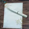 Papel de carta A5/A4 de aspecto elegante, nicho, simple, Zen, papel chino a doble cara, a todo color, flor pintada a mano, papel de impresión retro