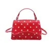 Bolsa Pequena Quadrada com Bolinhas Simples para Mulheres 2026 Verão Novo Estilo Mini Moda Executiva Elegante de Ombro Único Transversal