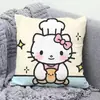 Almohada Hello Kitty Hallokitty Cojín Lindo de Dibujos Animados Corazón de Niña Cojín para Sala de Estar Sofá Oficina Almohada para Descanso de Almuerzo