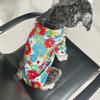 Ropa para Perros Otoño y Verano Delgada Ropa para Mascotas Fresca Camisa con Estampado Hawaiano Ropa para Cachorros Ropa para Perros Mascotas
