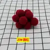 Bola de Pelo de 3 cm Colorida Alta Elasticidad Bola de Pelo Pequeña Accesorios DIY Bola de Poliéster Bola de Felpa Navideña Juguetes para Niños Zapatos y Sombreros