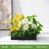 Floreira Externa Flores Simuladas Plantas Verdes Falsas Combinação de Paisagismo Plantas Decorativas Calha de Flores Longa Divisória Produto Acabado Ornamentos de Paisagem