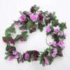 Flor de simulação 45 cabeças rosa peônia rattan flor artificial tubo de água de ar condicionado arco de casamento flor decorativa para enrolar trepadeira de rosa