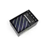 Caja de Regalo para Corbata Ropa Formal para Hombre Negocios de Gama Alta Boda Festividad Corbata de Seda de Poliéster Hecha a Mano de Gama Alta Corbata Personalizada para Hombre
