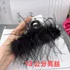 Pluma Pelo de Avestruz Parte Trasera de la Cabeza Pasador Moda Femenina Pinza de Agarre Celebridad de Internet Nuevo Estilo Pasador Pinza de Pelo de Avestruz Adorno para la Cabeza de Felpa