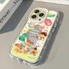 Funda Espejo Crema Adecuada para Teléfono Móvil Apple 16Promax Funda 15 Cobertura Completa 14 Panel Trasero 13 Anticaídas 12 Dibujo Animado Lindo