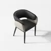 Nueva Silla de Comedor Estilo Italiano Lujo Ligero 2026 para Hogar, Hotel de Alta Gama, Restaurante Comercial, Silla de Cuero con Respaldo, Silla de Mesa de Comedor
