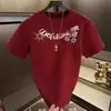 Camiseta Casual Simples de Algodão Puro com Manga Curta Estilo Americano para Homens, Verão, Peso Pesado, Solta, Respirável, Gola Redonda, Manga Meia