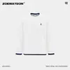 Roupas Masculinas Zoewatson Logo de Pônei Outono 2026 Novo Moletom de Manga Longa Color Block Transfronteiriço Camiseta Básica Simples Casual