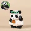 Novos Blocos de Construção de Panda para Crianças, Blocos de Construção de Partículas Micro em Formato de Flor, Brinquedos Educativos de Montagem, Brinquedos de Presente Venda por Atacado